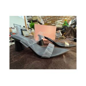 Smash Waze pointy toe Heels with Clear Straps size 14